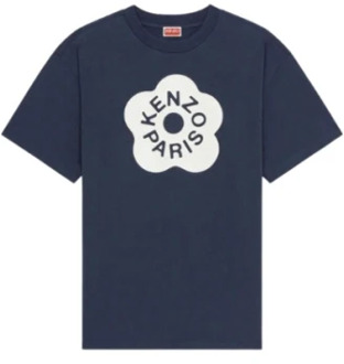 Kenzo Oversized T-shirt met Boke Flower 2.0 Print Kenzo , Blue , Dames - L,M,S