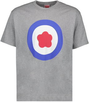 Kenzo Oversized Target T-shirt Kenzo , Gray , Heren - L,M,S