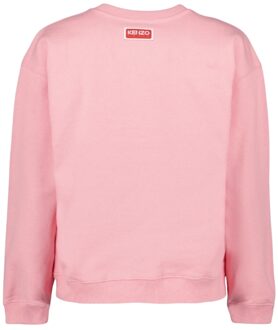 Kenzo Paris bloemlogo roze roze sweatshirt - maat