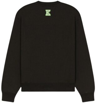 Kenzo Paris digitaal tijgerontwerp zwart sweatshirt - maat M