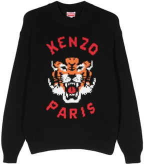 Kenzo Round-neck Knitwear Kenzo , Black , Heren - L,M,S