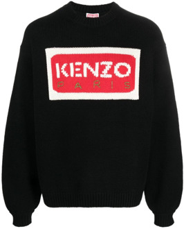 Kenzo Round-neck Knitwear Kenzo , Black , Heren - Xl,L