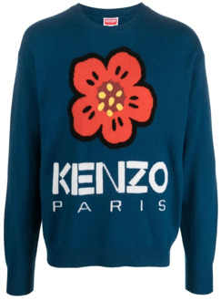 Kenzo Round-neck Knitwear Kenzo , Multicolor , Heren - S