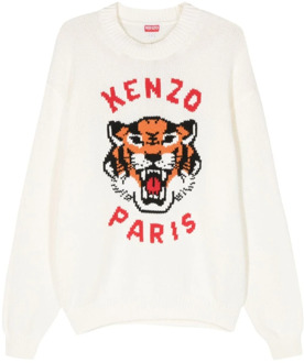 Kenzo Round-neck Knitwear Kenzo , White , Dames - L,M,S,Xs