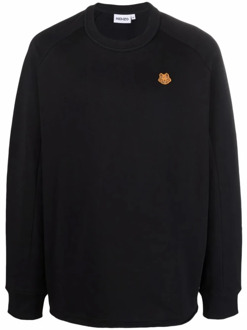 Kenzo Seizoens Logo Sweatshirt Kenzo , Black , Heren - Xl,L