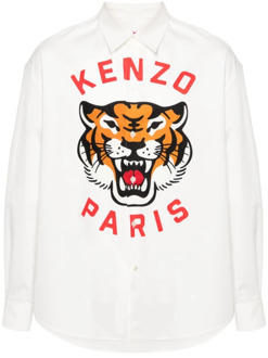 Kenzo Shirts Kenzo , White , Heren - XL