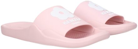 Kenzo Slides met Logo Lichtroze
