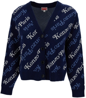 Kenzo Stijlvolle Cardigan Sweaters Kenzo , Blue , Dames - M