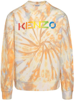 Kenzo Stijlvolle Oranje Sweatshirt voor Heren Kenzo , Multicolor , Heren