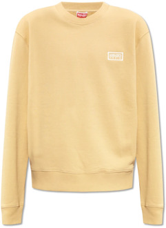 Kenzo Sweatshirt met logo Kenzo , Beige , Heren - 2Xl,Xl,L