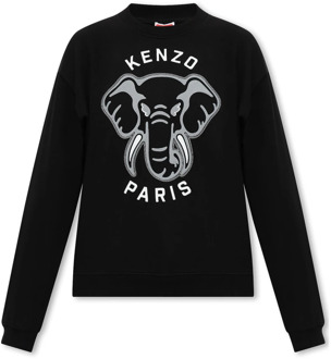 Kenzo Sweatshirt met logo Kenzo , Black , Dames - Xl,M