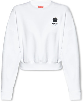 Kenzo Sweatshirt met logo Kenzo , White , Dames