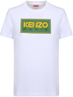 Kenzo T-shirt met opvallend logo Kenzo , White , Dames - XS