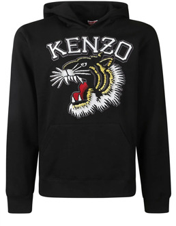 Kenzo Tiger Varsity Hoodie Kenzo , Black , Heren - 2Xl,Xl,L,M,S