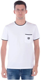 Kenzo Tijger Zak T-shirt Sweatshirt Kenzo , White , Heren - 2Xl,Xl,L,S