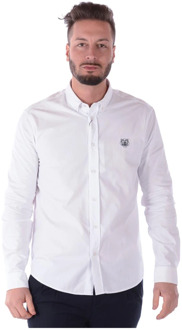 Kenzo Tijgerprint Shirt Kenzo , White , Heren - XL
