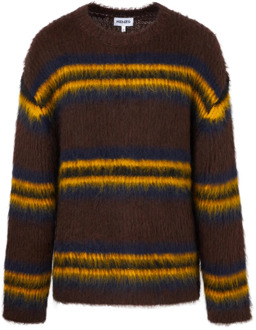 Kenzo Wol Crewneck Sweater Kenzo , Brown , Heren