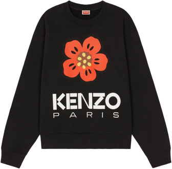 Kenzo Zwart Boke Flower Sweatshirt Kenzo , Black , Heren
