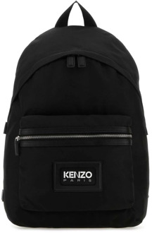 Kenzo Zwarte canvas rugzak Kenzo , Black , Heren - ONE Size