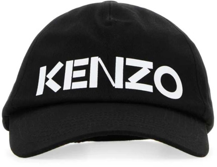 Kenzo Zwarte katoenen baseballpet Kenzo , Black , Dames - ONE Size