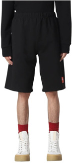 Kenzo Zwarte Shorts met Elastische Taille Kenzo , Black , Heren - M,S