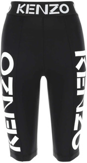 Kenzo Zwarte stretch nylon leggings Kenzo , Black , Dames - S,Xs