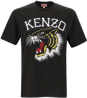 Kenzo Zwarte T-shirts en Polos uit Parijs Kenzo , Black , Heren - Xl,L,M,S