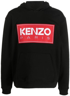 Kenzo Zwarte trui met Kenzo-patch Kenzo , Black , Heren - M,S