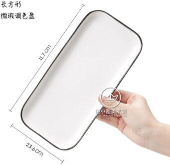 Keramische Aquarel Palet Olieverf Schilderij Palet Rechthoekige Vierkante Water Kleur Art Supply Schilderen Tool