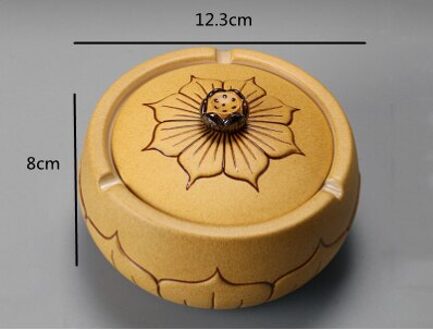 Keramische Asbak Met Deksel Anti Vliegas Creatieve Persoonlijkheid Grote Office Home Woonkamer Asbak Luxe Trend A2-1stk