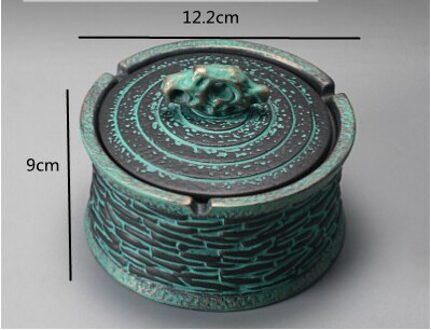 Keramische Asbak Met Deksel Anti Vliegas Creatieve Persoonlijkheid Grote Office Home Woonkamer Asbak Luxe Trend B1-1stk