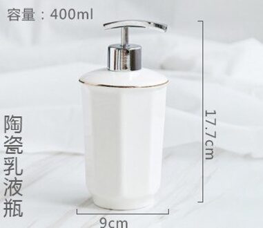 Keramische Badkamer Accessoires Set Bad Douche Wassen Pak Wc Reinigingsborstel Lotion Zeepdispenser Tandenborstelhouder Zeep Lade Soap dispenser