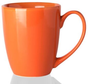 Keramische Eenvoudige Kleurrijke Kantoor Theekopjes Creatieve Porselein Koffie Mokken Huishoudelijke Drinkware Candy Kleur Ontbijt Melk Cups oranje
