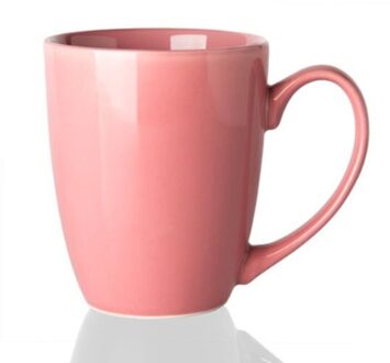 Keramische Eenvoudige Kleurrijke Kantoor Theekopjes Creatieve Porselein Koffie Mokken Huishoudelijke Drinkware Candy Kleur Ontbijt Melk Cups roze