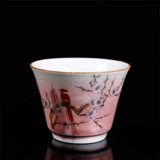 Keramische Eenvoudige Theekopje Creatieve Porselein Master Cup Huishoudelijke Kleine Thee Kom Kantoor Kung Fu Water Mok Draagbare Reizen Drinkware
