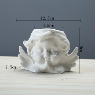 Keramische Engel Bloempot Cactus Wastafel Succulent Ingemaakte Plant Bloem Pot-Blauw Gebed 2