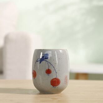 Keramische Koffie Kopjes Theekopje Grote Water Cup Retro Porselein Handgeschilderde Huishoudelijke Grof Aardewerk Espresso Cup 175Ml Steengoed B