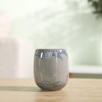 Keramische Koffie Kopjes Theekopje Grote Water Cup Retro Porselein Handgeschilderde Huishoudelijke Grof Aardewerk Espresso Cup 175Ml Steengoed