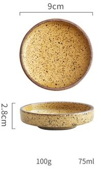 Keramische Kruiden Schotel Retro Japanse Creatieve Saus Mosterd Sojasaus Azijn Dessert Borden Keuken Accessoires Trinket Dish