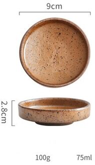 Keramische Kruiden Schotel Retro Japanse Creatieve Saus Mosterd Sojasaus Azijn Dessert Borden Keuken Accessoires Trinket Dish