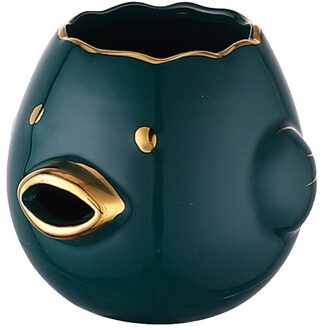 Keramische Kuiken Vorm Yolk Separator Cartoon Kip Eigeel White Separator Keramiek Keramische Cartoon Kuiken Ei Separator groen