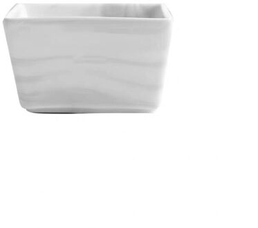 Keramische Marmer Fruit Schotel Porselein Snack Snoep Moer Dessertbord Met Bamboe Lade Set Slakom Kruiden Schotel Servies 1stk grijs