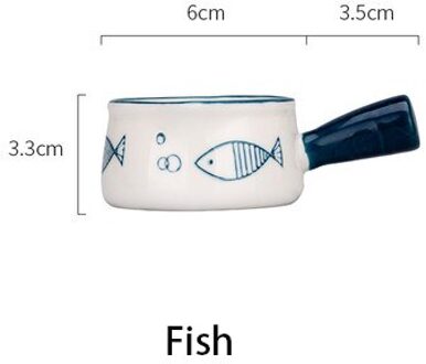 Keramische Mini Melk Cup Met Handvat Japanse Melk Opschuimen Jug Koffie Suiker Melk Pot Europ Tomaat Saus Schotel Keuken servies vis