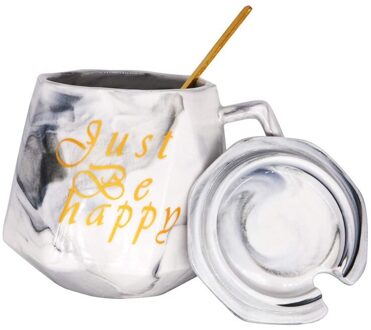 Keramische Mok Koffie Set Thee Mok Marmer Kopjes Koffie Drankjes Pak Voor Kantoor Thuis Mok Drankjes Cups wit