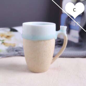 Keramische Mokken Voor Koffie Creatieve 240 Ml Thee Cup Stroom Glazuur Espresso Kopjes Water Sap Melk bier Mok Drinkware