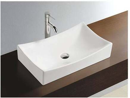 Keramische Opzetwastafel Laren 65X39,5X13,5 cm Aqua Splash