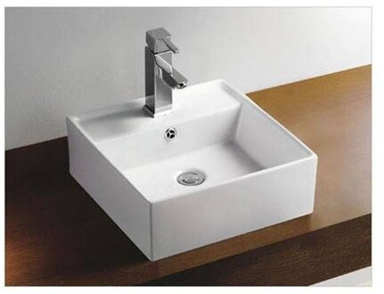 Keramische Opzetwastafel Varuna 41X41X15 cm Aqua Splash