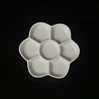 Keramische Palet Gouache Aquarel Chinese Schilderen Pigment Wit Porselein Make-Up Kleur Acryl Verf Art Benodigdheden Voor Kunstenaars 5 inches 12.5cm