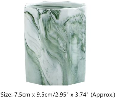 Keramische Pen Houder Cosmetische Make-Up Borstel Organizer Opbergdoos Briefpapier Organisator Jar Pen Houder Desktop Organizer Pen Box groen