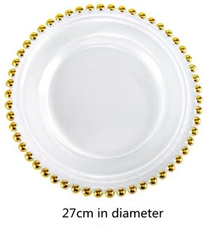 Keramische Plaat Dienblad Taart Snack Dessert Borden Nordic Ontbijt Lade Ronde Bone China Plaat Voor Steak Fruit Salade diameter 27cm